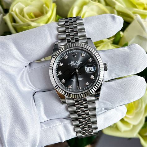 rolex datejust 41 oystersteel and white gold|Rolex Datejust white gold price.